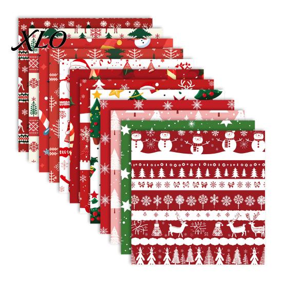 Journaling Craft Paper 12 Sheet Christmas Scrapbook Paper, Winter Holiday 5.9 x Inch Tree Snowflake Handmade Greeting Card Supplies Snowman Decorative