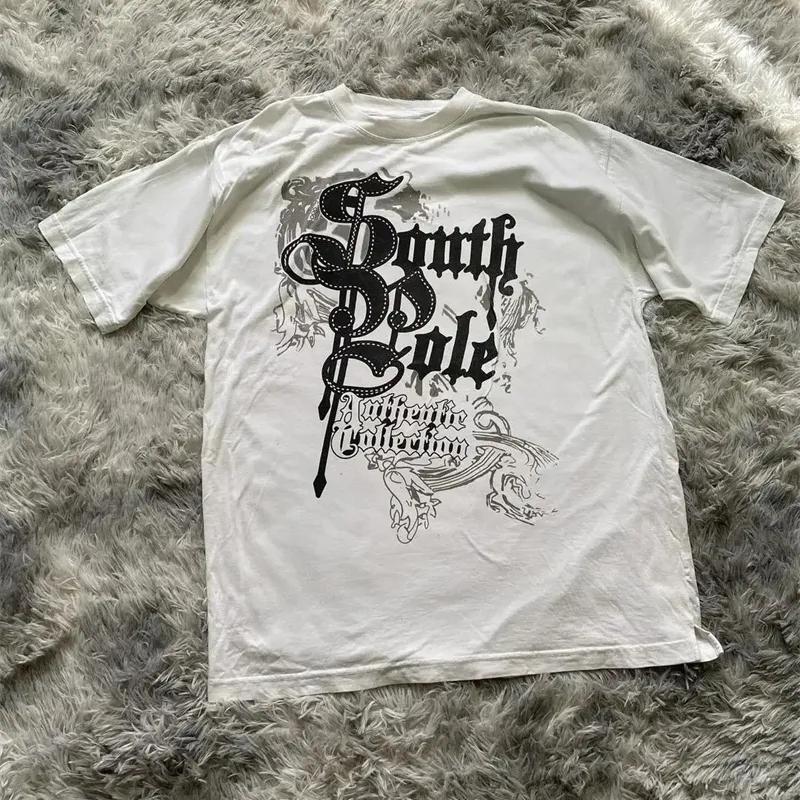 Graphic T Shirts Unisexs TShirts 90s Clothes Vintage Crop Top Unisex Clothing Female Trashy Y2k 2000s Tops Harajuku Gothic Kpop