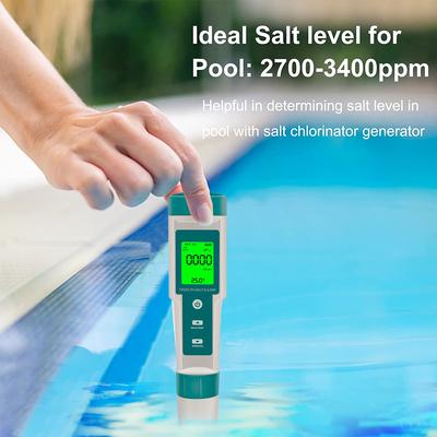 Цифровой pH-метр 7 в 1 pH/ОВП/ЭП/ТЕМП/СОЛЕНОСТЬ/У.В./TDS Тестер качества воды Высокоточный тестер чистоты воды для питьевой воды