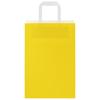 Paper Shopping Bags 250 pcs with Handles Yellow 21 x 11 x 31 cm