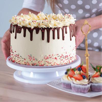 Набор для украшения торта, набор поворотных столов для торта, форма для самостоятельного изготовления, вращающаяся устойчивая противоскользящая круглая форма для торта, регулируемая стяжка, скребок для кухни