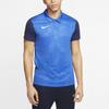 Nike Спортивная повседневная футбольная дышащая рубашка поло с короткими рукавами, мужские топы синего цвета BV6725-463