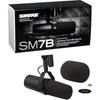 Shure Конечно SM7B: Динамический микрофон, Кардиоидный, Однонаправленный, XLR, Проводное шумоподавление, Str...