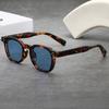 New Leisure Luxury Thick Framed Sunglasses Classic Square Small Frame Uv Resistant Street Photography Uv400 Shades Glasses