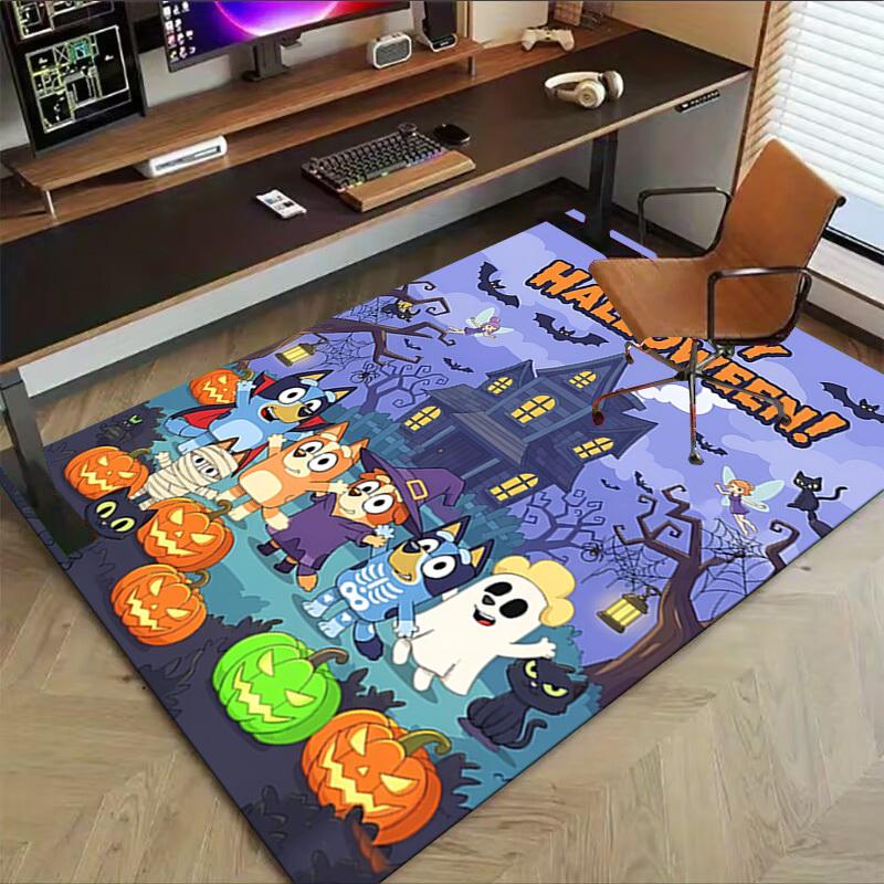 1pc Halloween Happy Carpet Anti Slip Polyester Floor Mat for office,Bedroom