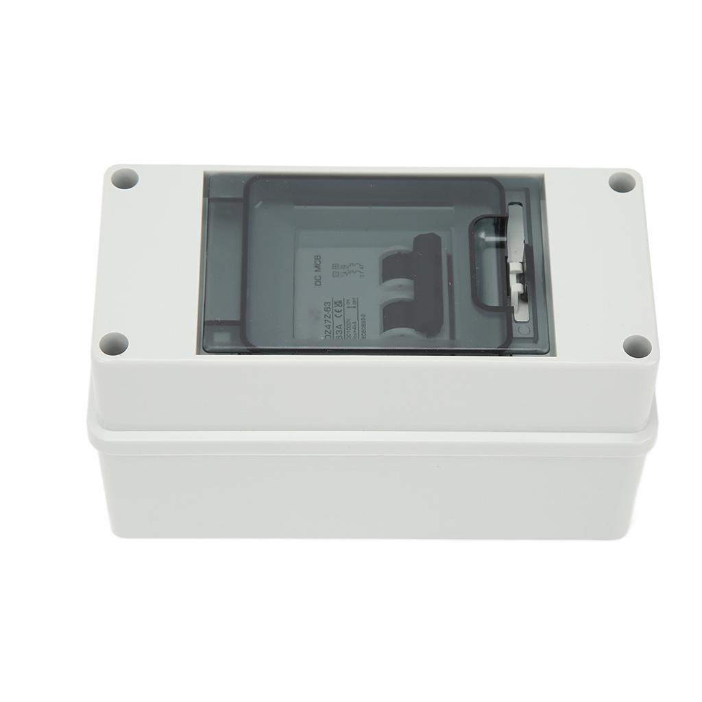 Circuit Breaker 2P 1000V DC 63A Isolation Switch with IP65 Waterproof Box for PV Solar System