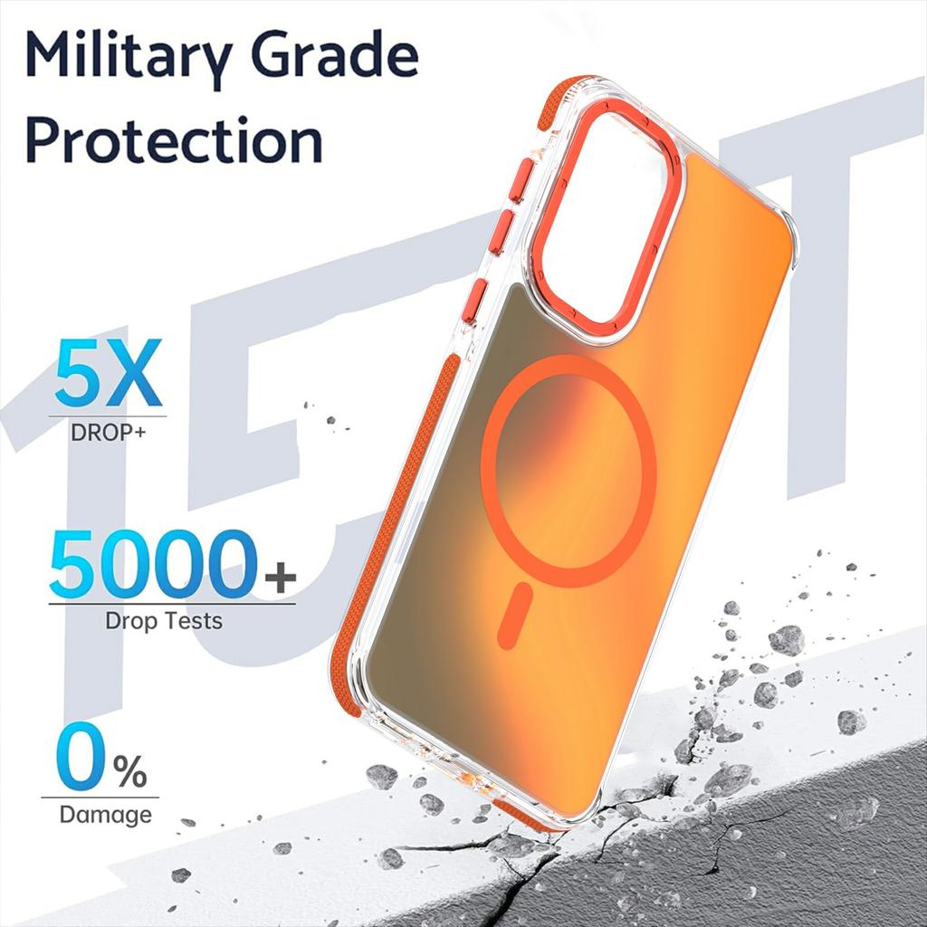 Для Samsung Galaxy S26 / S26 Pro Магнитный чехол Милый флуоресцентный дизайн ТПУ Акриловая задняя крышка телефона