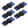 5 шт. EC5 Female to EC3 Male Connector Blue Black Rubber Plastic Copper 10x20x48 мм EC5 to EC3