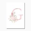 Baby Girl Pink Flowers Canvas Poster Nursery Wall Art Print Modern Letters Painting Wall Pictures Nordic Kid Bedroom Decoration