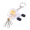 Key Chain Portable Anti-lost Steel Wire Retractable Fishing Reel Keyring for Fisherman