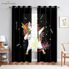 Cartoon Cute Unicorn Windows Curtains for Living Room Child Bedroom Window Treatment Blinds Kitchen Curtains