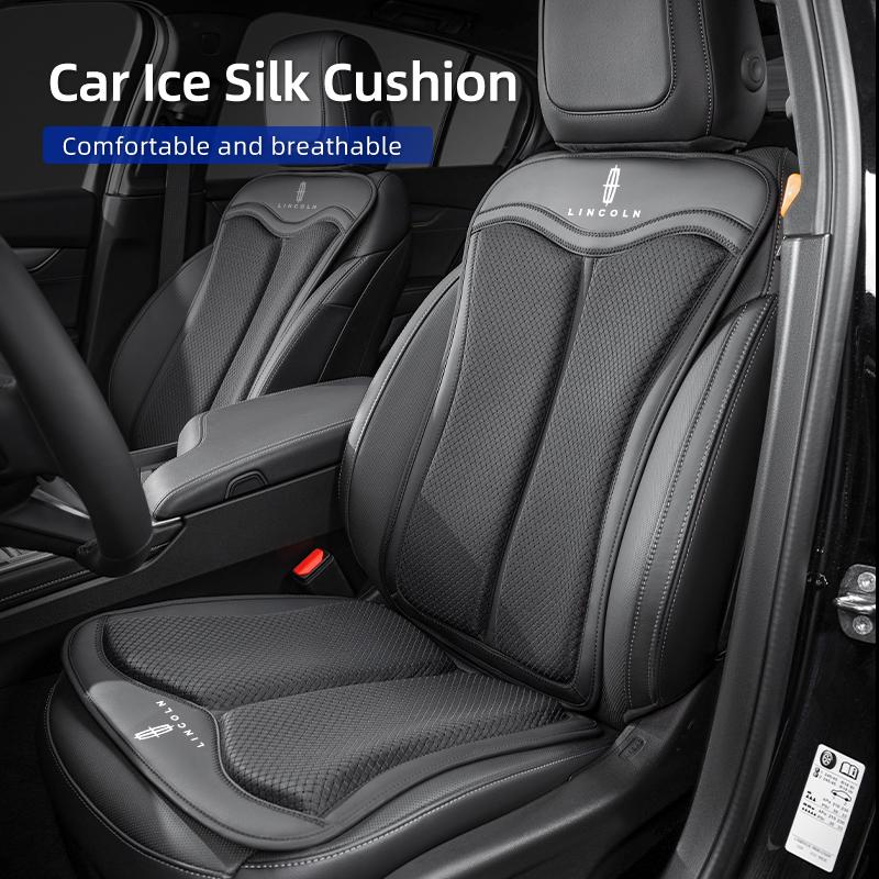 Car Seat Ice Silk Cushion Backrest Seat Protector Cover Accessories For Lincoln MKZ MKX Aviator Navigator Continental Corsair MK guj1