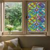 Window Privacy Film Decorative Window Clings 3D Window Decals Static Stickers No-Adhesive Sliding Door Glass Films UV Blocking