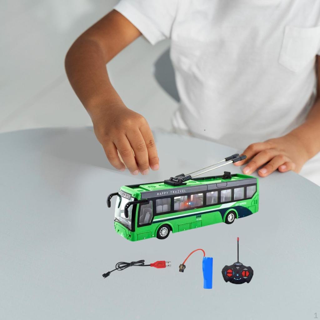 Remote Control Bus Birthday Gift Classic for Ages 3 4 5 6 Years Old Kids