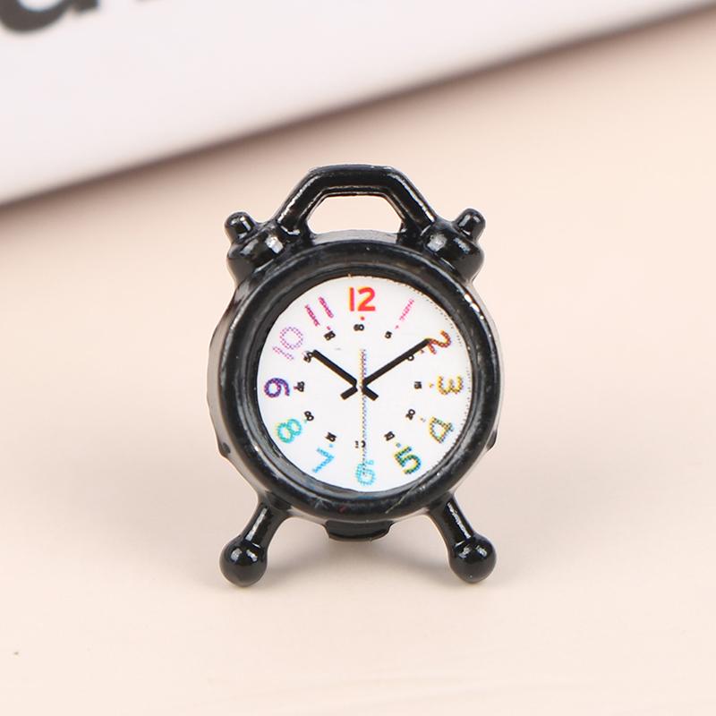 Масштаб 1:12 Будильников Мини Домашний Декор Кукольный Домик Миниатюрная Игрушка Милая Кукла Кухня Гостиная Аксессуары