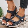 Large Size Casual Sandals Women's Sports Style Velcro Comfortable Fish Mouth Sandals