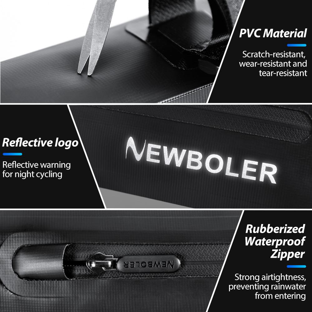 NEWBOLER Bicycle Bags Cycling Top Tube Front Frame Bag Waterproof MTB Road Triangle Pannier Dirtresistant Bike Accessories Bags