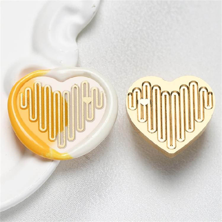 Печать с латунной головкой Серия «Сердце» Печать для сургуча Печать для воска в форме сердца для писем, приглашений, декора