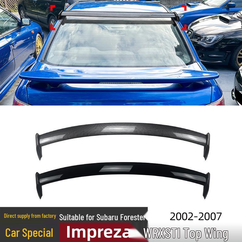 Модификации дефлекторов крыши и заднего спойлера Subaru Impreza WRX STI 2002-07