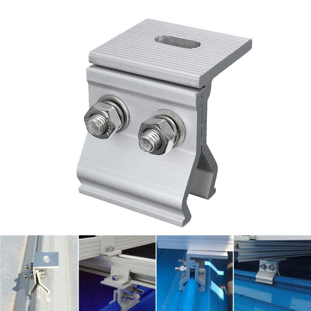 Солнечная панель из нержавеющей стали 1 шт., 4 шт., анодированный крепежный зажим