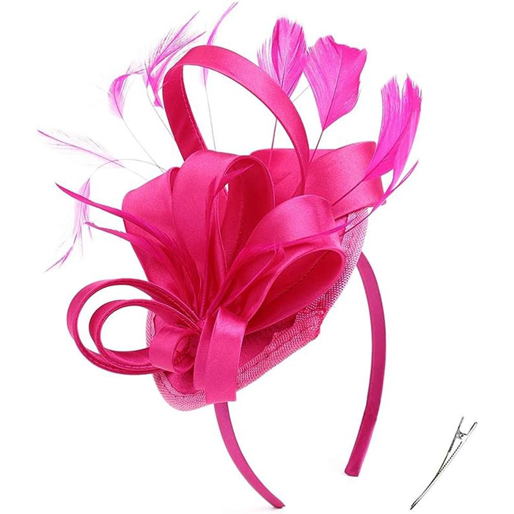 Чародеи для женщин, шляпа для чаепития, повязка на голову, дерби, свадебная церковь, свадебный коктейль, заколка для волос с перьями