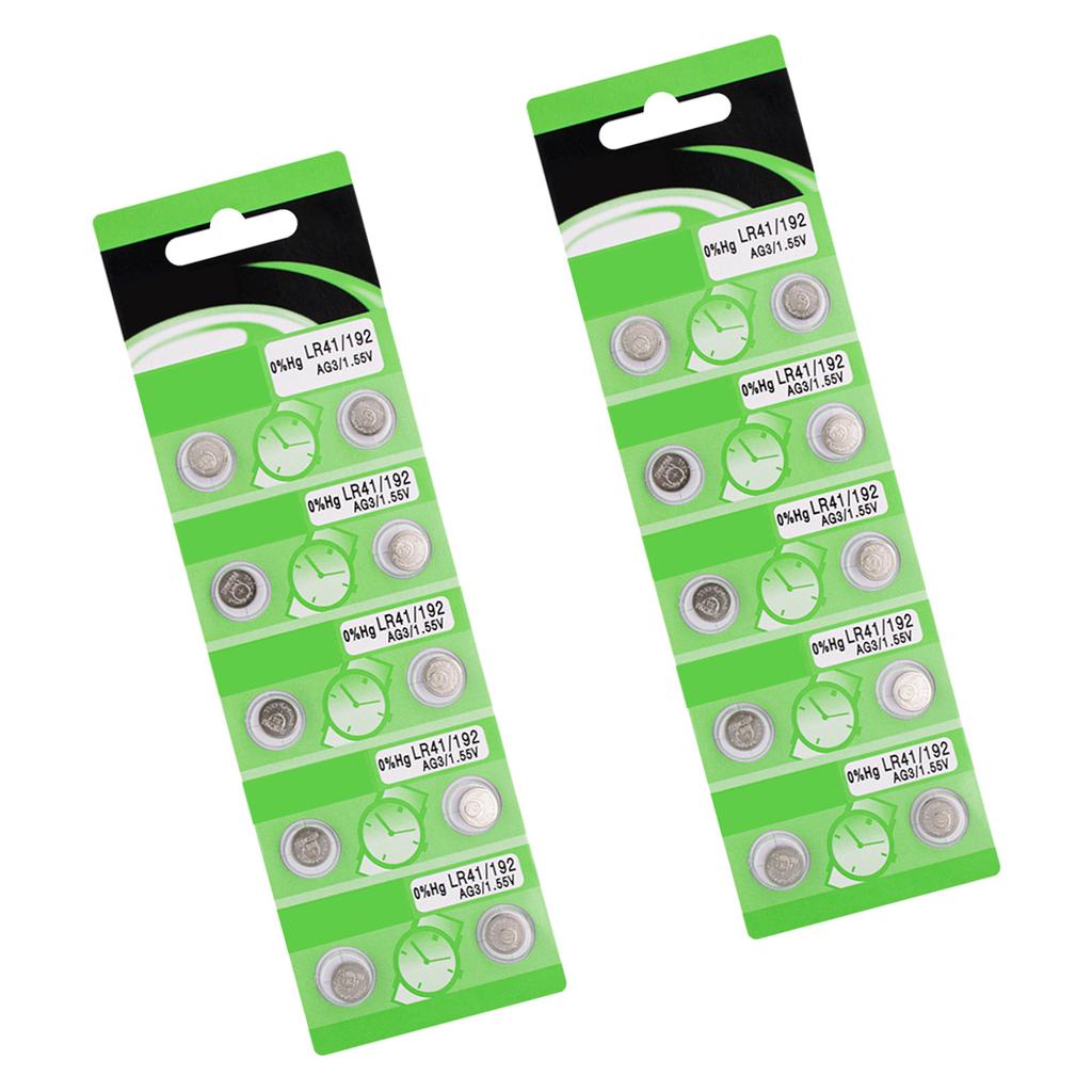 10 шт/20 шт AG3 LR41 щелочные батарейки-таблетки долговечный источник питания для пультов дистанционного управления и мини-светильников