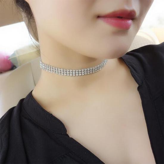 Chain Choker Exquisite Workmanship All Match Aluminium Eye-catching Exaggerated Women Clavicle Necklace Jewelry Accessory