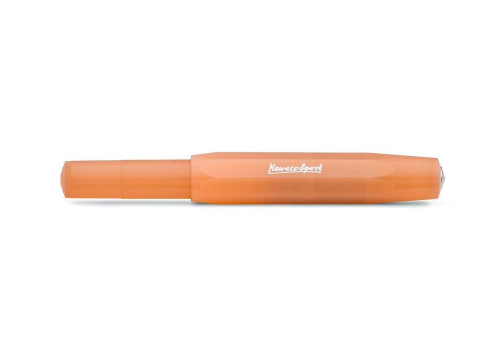 Kaweco Frosted Sport Soft Mandarin Fountain Pen, Medium Nib, FRFP-SM, Officially Imported