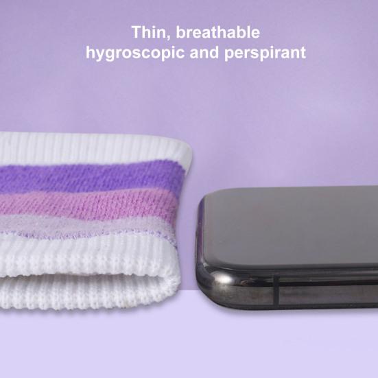 1 Pair Sports Wristband Sweat-absorbing Breathable Fabric Extra Soft Elastic Non-Fading Wrist Protection Polyester Children Wrist Support Sports