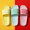 Унисекс Летние Домашние Непахнущие Тапочки для Ванной на Мягкой Подошве с Тремя Полосками