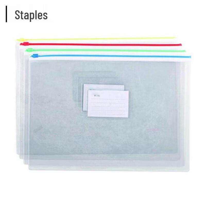 Staples A5 Transparent Zipper Bag
