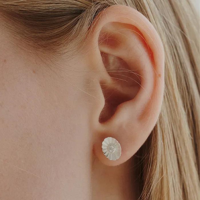Серебряные серьги «Горизонт»