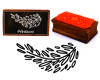 Printtoo Leaf Vine Clipart Rectangular Wooden Rubber Stamp Block
