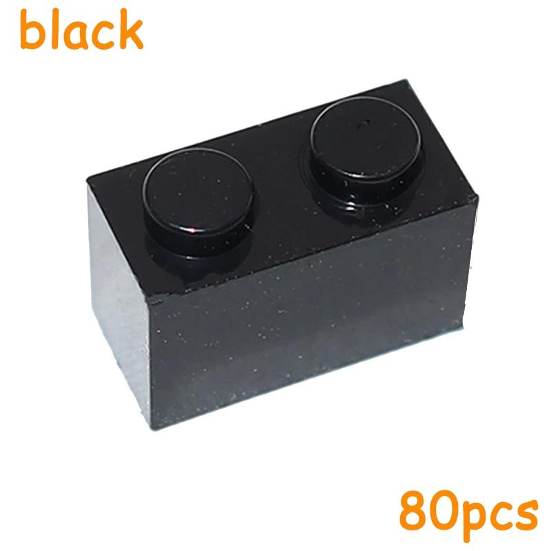 80 ШТ 3004 3065 Кирпичики 1x2 Точки Толстые Детали для Сборки MOC 1*2 Строительные Блоки DIY Образовательная Креативная Игрушка для Детей