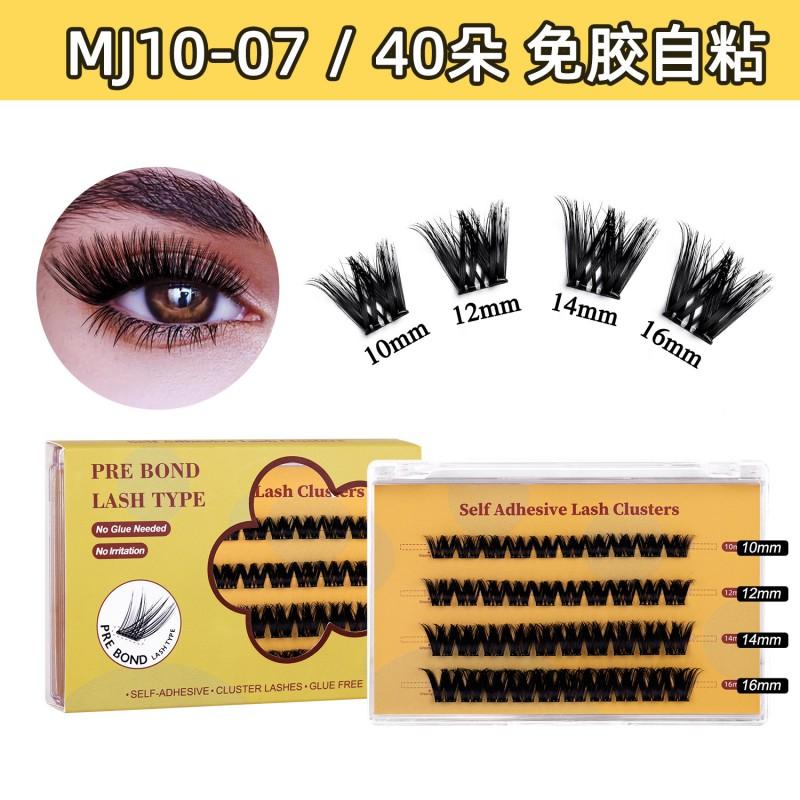Segmented Glue-Free False Eyelashes Natural Fox Eye Look No Formaldehyde Daily Wear