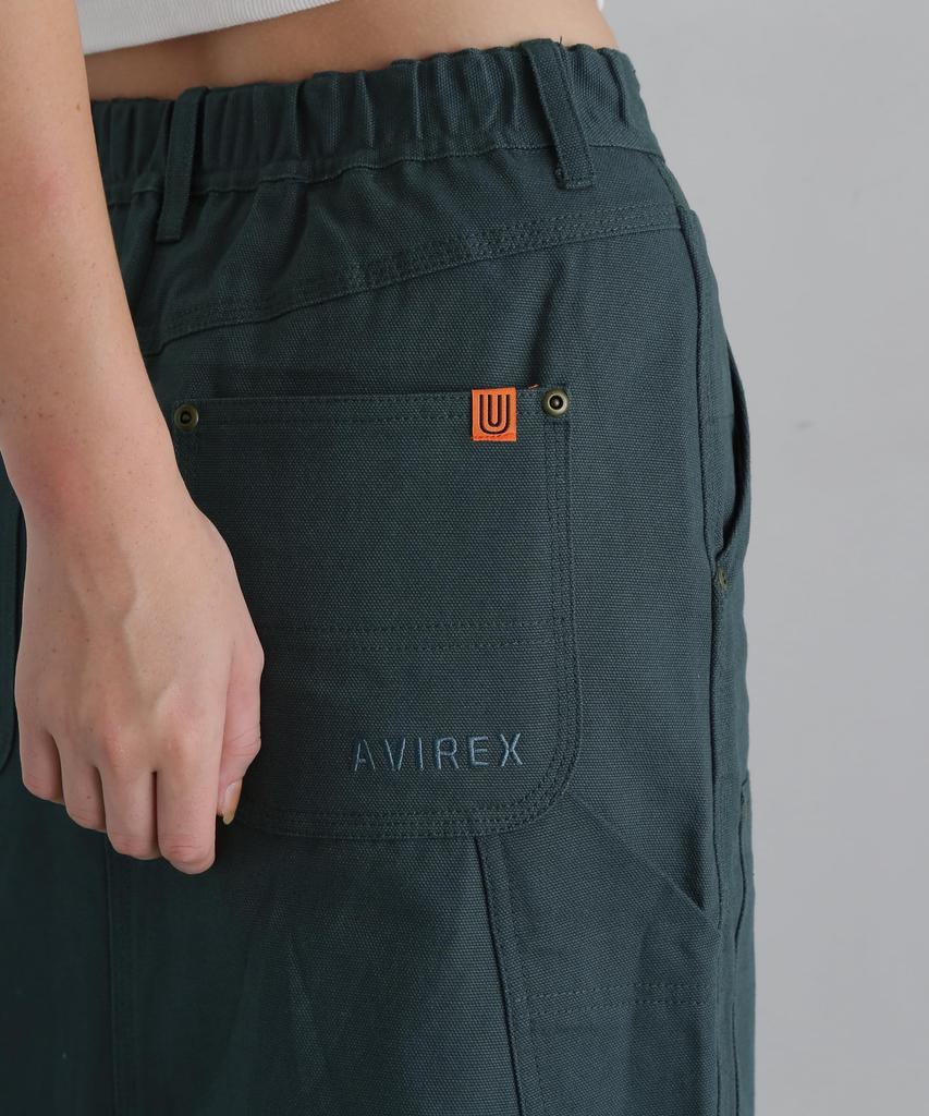 AVIREX UNIVERSAL OVERALL DOUBLE KNEE PAINTER SKIRT M 115 bluegray 783-4216701