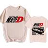 Japanese Anime Initial D EU Size T-Shirt Redsuns Cartoon Gothic Tops AE86 Funny Harajuku Manga Tshirt Men Graphic Tee Shirt Male