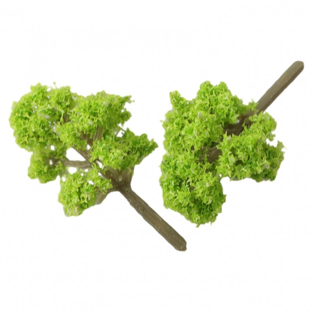 Высота модели деревьев 4 см, зеленые аксессуары, детали инструментов, профессиональные 50 шт.