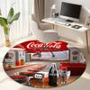 Christmas Gift Halloween Theme Bear Truck Coca Cola Round Carpet Soft Home Decoration Corridor Table and Chair Anti slip Outdoor Floor Mat Carpet H25