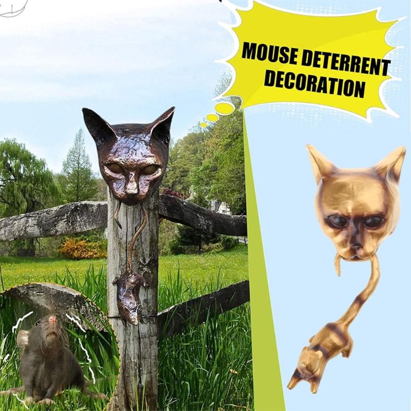 Скульптура дверного молотка в виде кошек Украшения Кошки и Мыши Декоративные Кошки Отпугиватель Мышей Декор Передняя Дверь Стена H