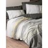 Parure de lit - 1 housse de couette 220 x 240 cm + 2 taies d'oreiller 60 x 60 cm - 100% coton renforcé - Vison