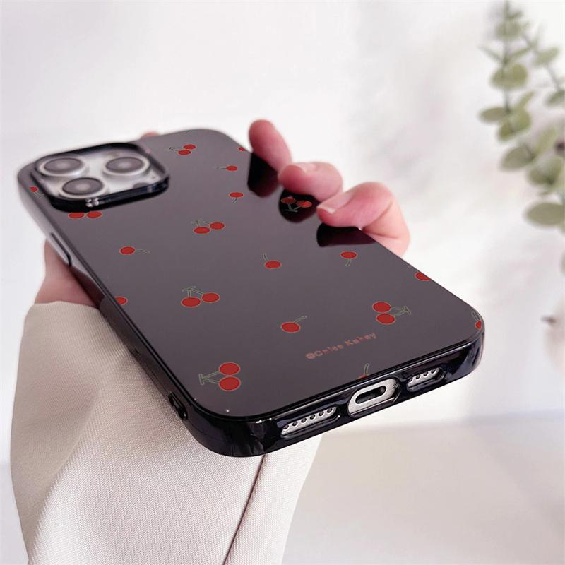 Little Red Cherry Phone Case For iPhone 13 Pro Max Case iPhone 11 16 15 14 12 16Pro XS Max XR X 8 7 Plus 16e Cases Soft Cover