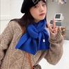 Autumn and Winter Women's Scarves Keep Warm, Solid Color Trend Knitted Warm, Simple and Versatile Couple Scarves, High-end Scarves