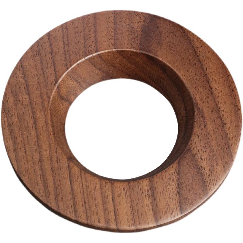 Деревянный держатель для кофейных фильтров из массива дерева для V60/Origami - Конус и основа для кекса, Совместим с V01/V02