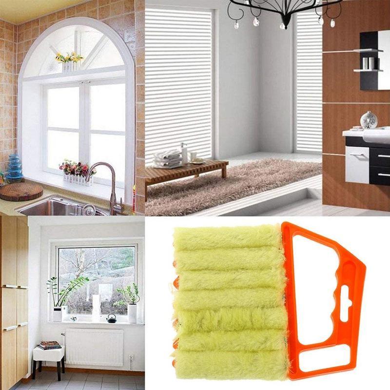 Щетка для мытья окон Микрофибра Чистка кондиционера Пылесос Чистящее средство для мытья жалюзи Чистящая салфетка для лезвий Кухонный инструмент