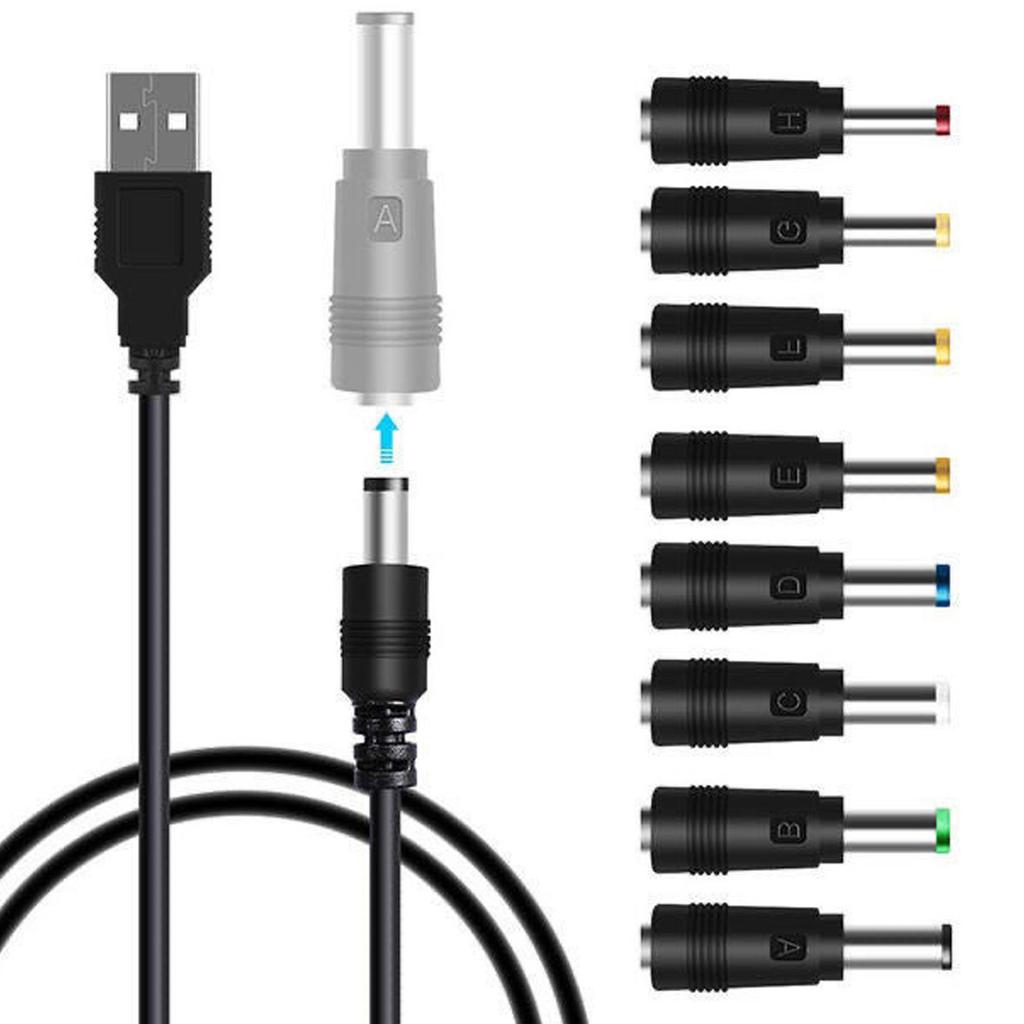 8 шт. Адаптеры питания DC5521 (мама) на 3.5x1.35/4.0x1.7/4.8x1.7/5.5x1.7/5.5x2.5/5.5x2.1/6.3x3.0/6.0x4.0 мм (папа)