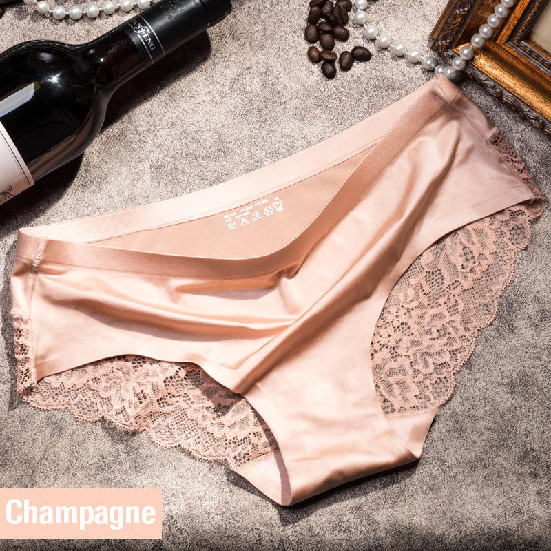 Seamless WomenComfort Lace Briefs Hollow Out Panties Set Underwear Low Rise Female Sport Panty Soft Lady Lingerie