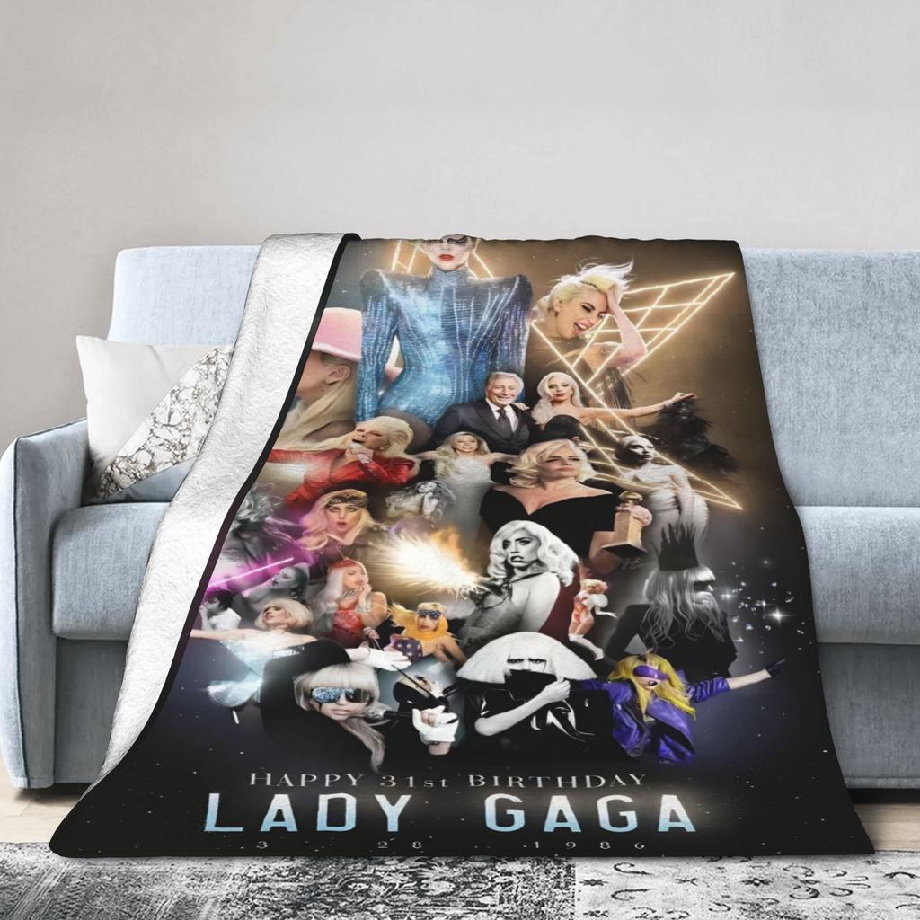 Lady Gaga Mayhem Альбом Супер Теплое Одеяло Дорожное Плюшевое Плед Новинка Диван Кресло Фланелевая Постельная Покрывало Покрывало на Диван-Кровать