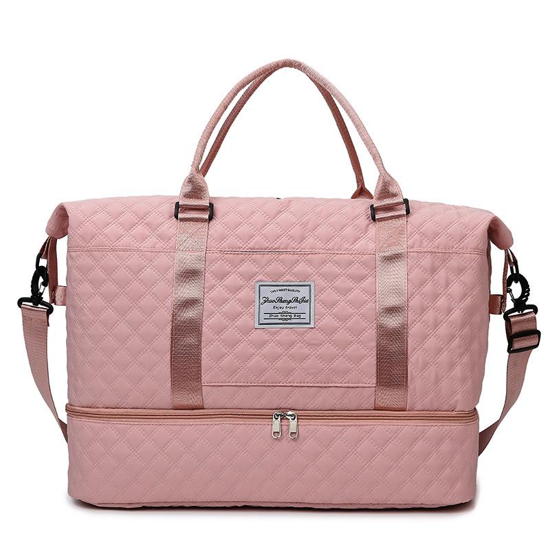 Women Bags Large Capacity Travel Bags Waterproof Tote Handbag Travel Duffle Bags Women Yoga Fitness Bags with Shoe Compartment