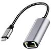 USB C Ethernet Adapter Type C to RJ45 Gigabit Ethernet Networking Wire Adapter Networking Connector for Notebook PC